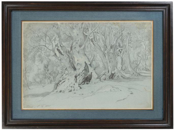 Ludwig THIERSCH - A Grove of Olive Trees near Tivoli | MasterArt